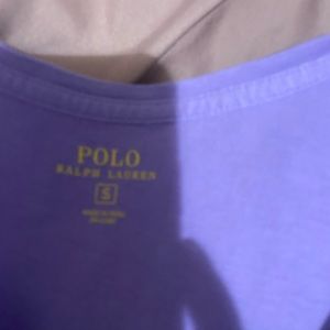 Light purple polo shirt